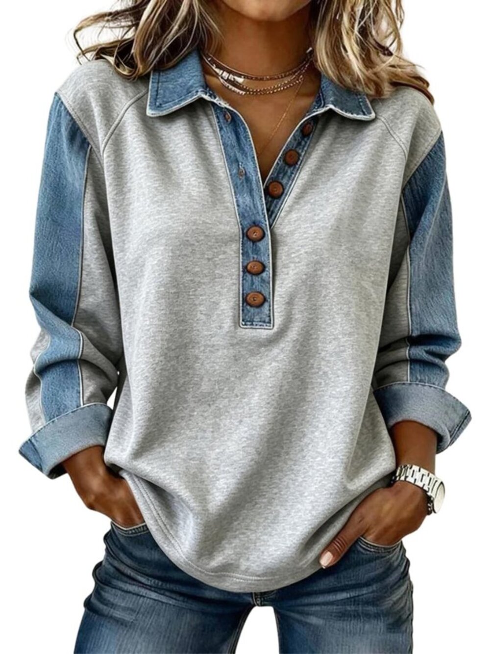 Casual Sweatshirt for Women Oversized Pullover Tops Fall Clothes